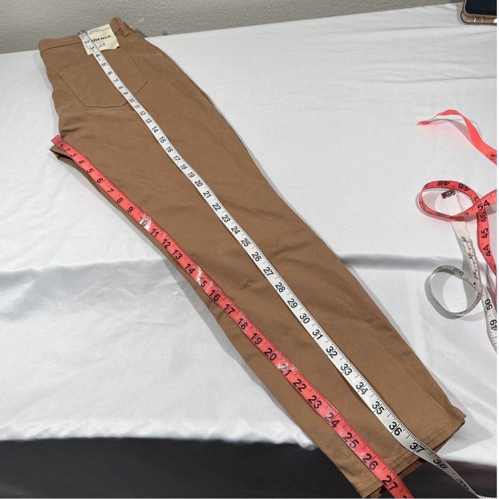 NEW $243 L'AGENCE [ 29 ] Margot Crop Skinny‎ Jeans In Camel Cream Tan - Picture 16 of 16